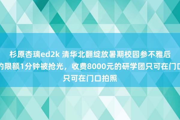 杉原杏璃ed2k 清华北翻绽放暑期校园参不雅后：预约限额1分钟被抢光，收费8000元的研学团只可在门口拍照