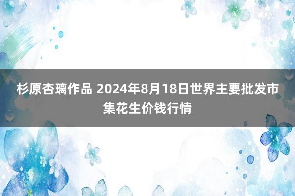 杉原杏璃作品 2024年8月18日世界主要批发市集花生价钱行情