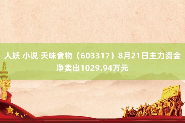 人妖 小说 天味食物（603317）8月21日主力资金净卖出1029.94万元